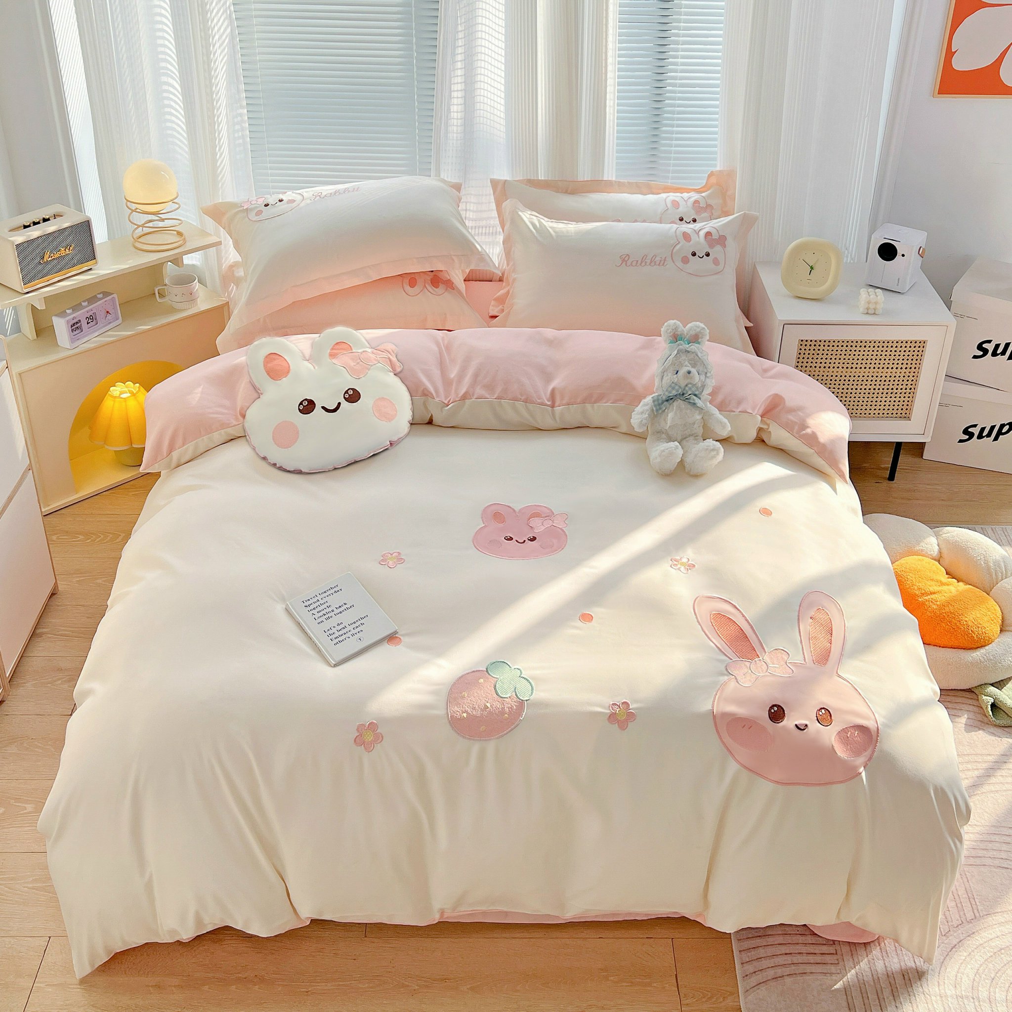 Bộ 5 món cotton đũi thêu cực xinh