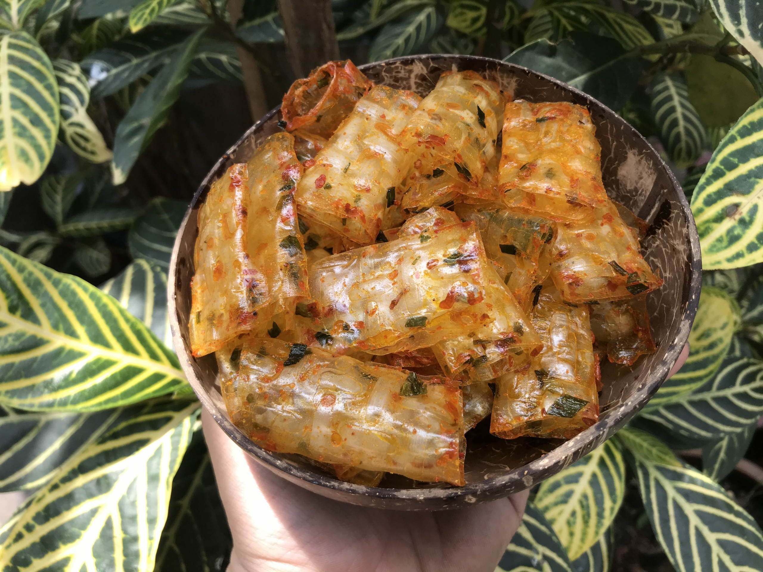 100gr Bánh tráng cuộn tôm hành Long An