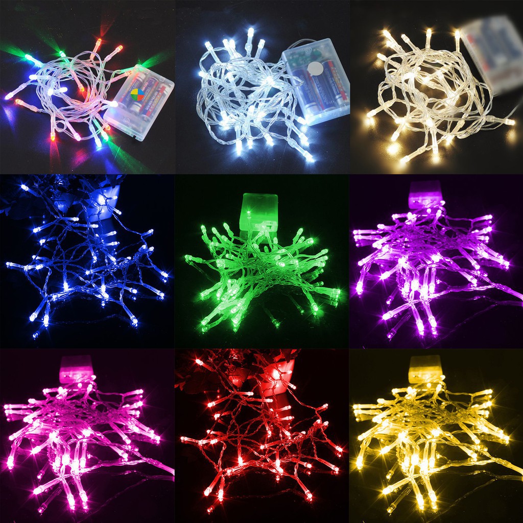 Dây đèn led chớp tắt - nhiều màu