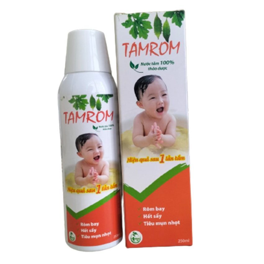 TamRom - Nước tắm 100% thảo dược dành cho bé (chai 250ml) - Yes