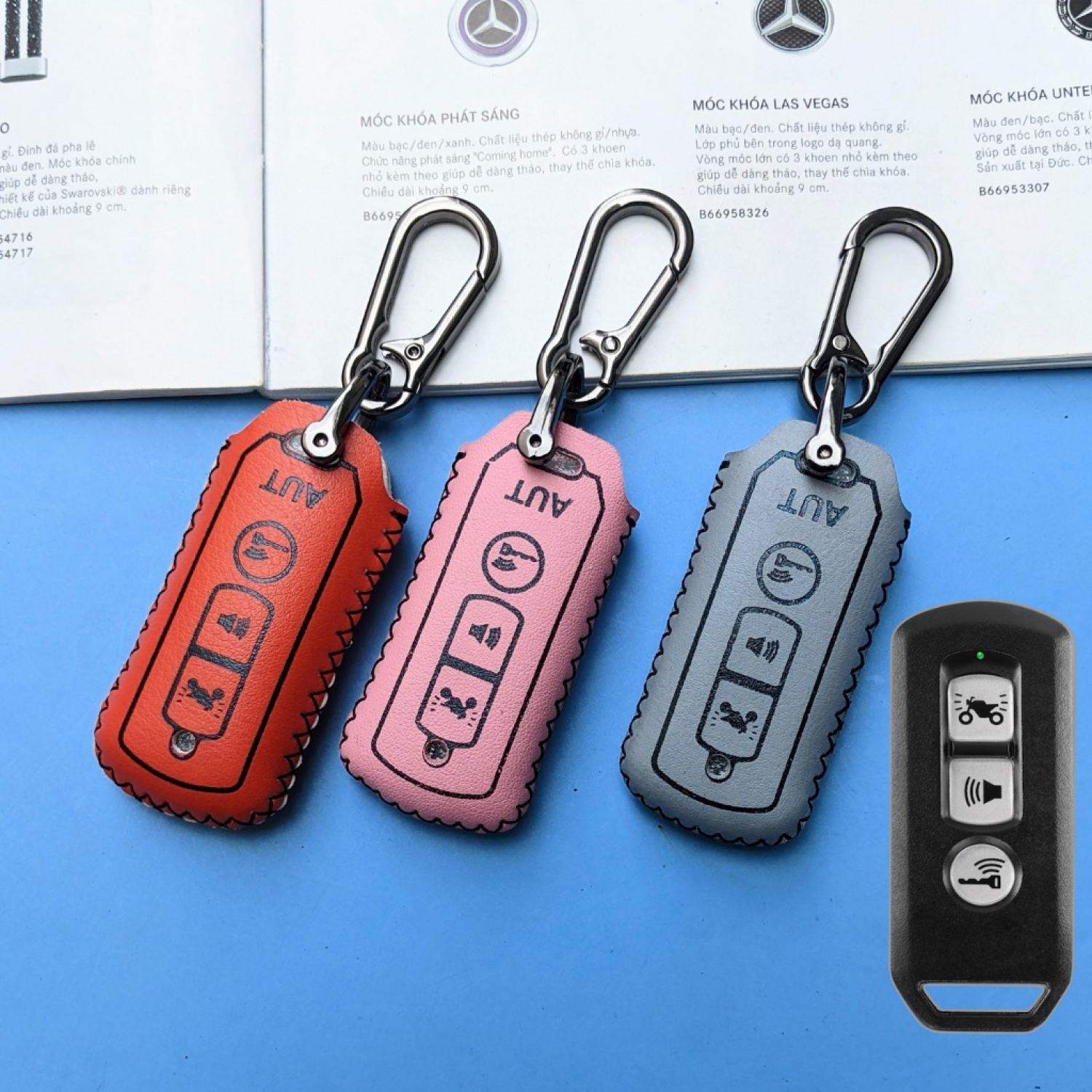 Bọc chìa khoá smartkey SH  ,SH Mode,Bao da smartkey SH ( SHK Móc D)