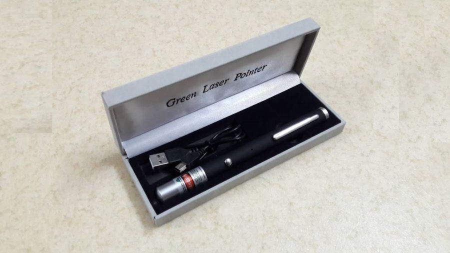 Bút laser sạc USB có 5 màu - quà tặng độc đáo