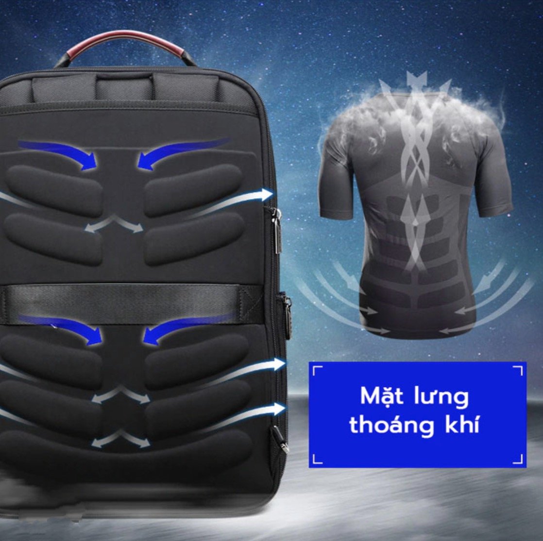 Balo laptop doanh nhân Bopai - Smart 4.0