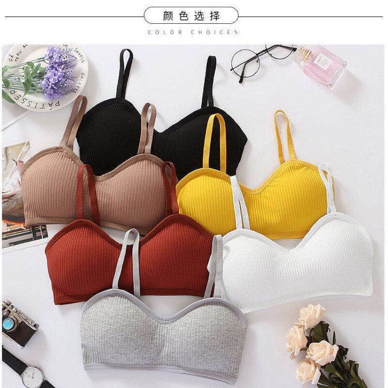 Bra gân cúp tròn ngực mẫu mới 8836