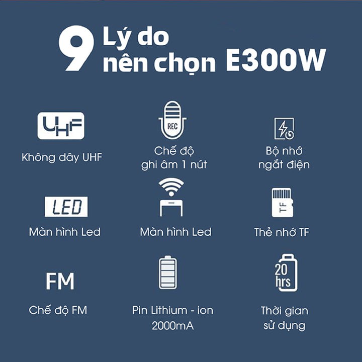 Máy trợ giảng không dây TAKSTAR E300W