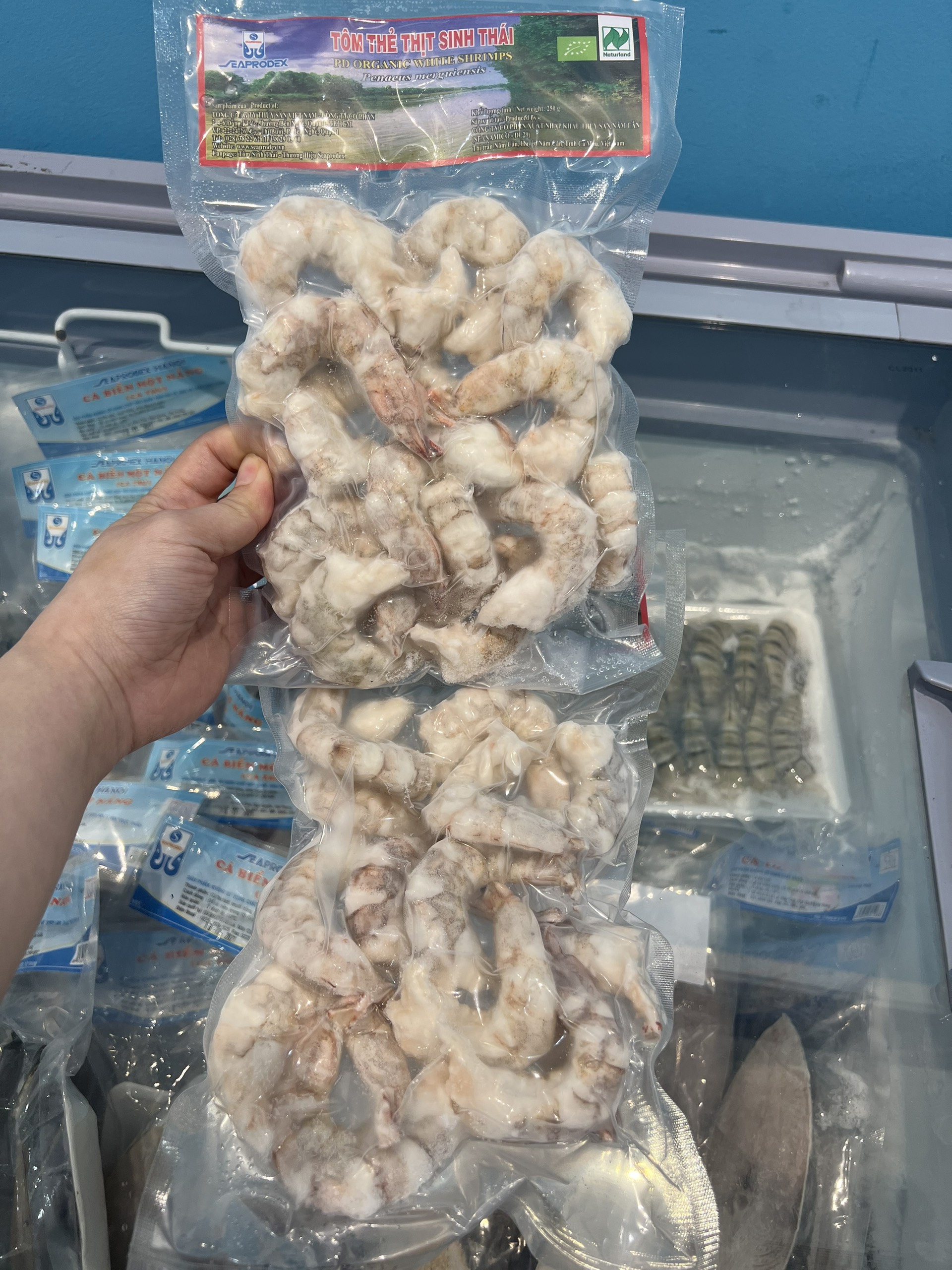 Tôm thẻ thịt sinh thái - Túi 250g