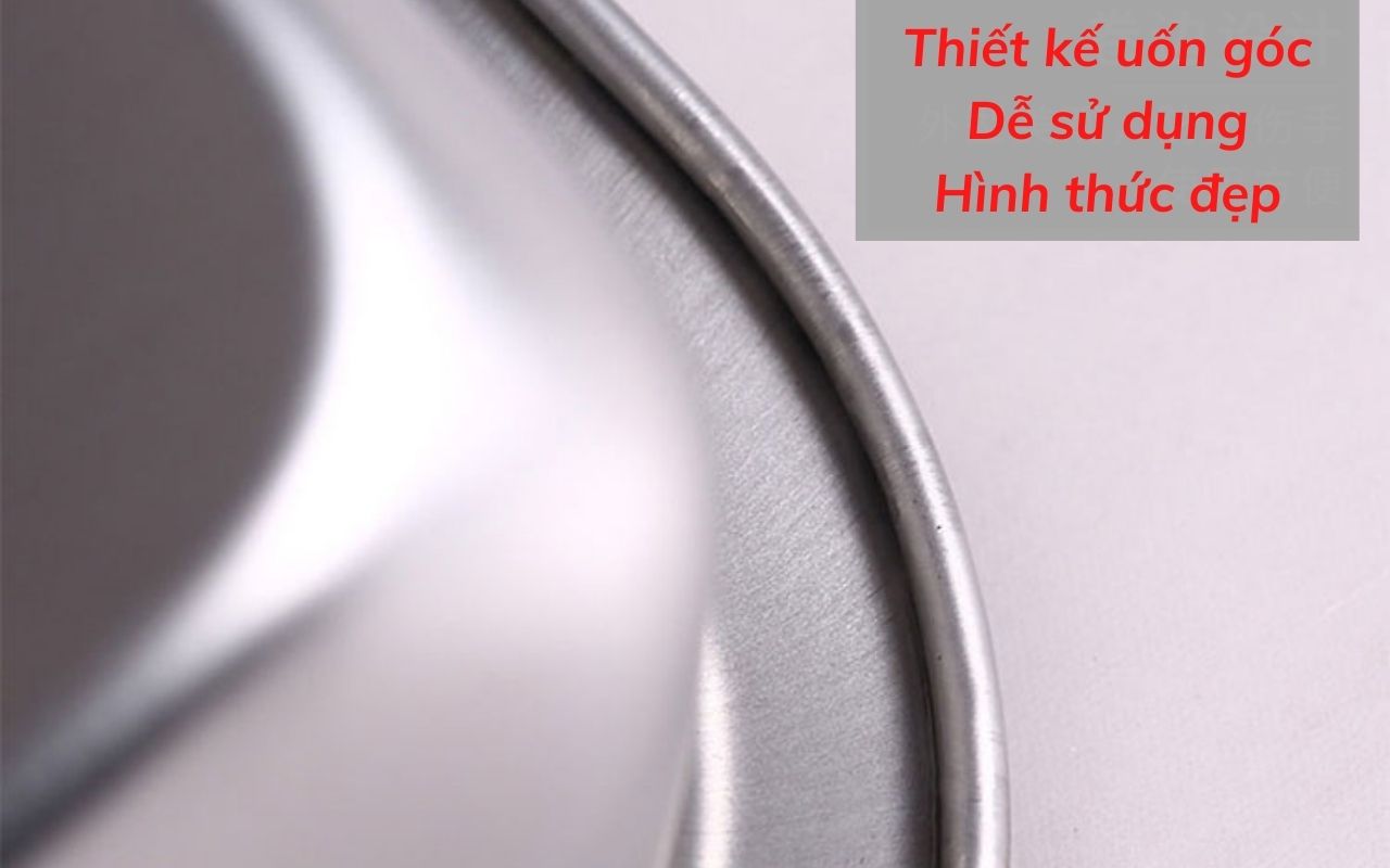 Khay inox đựng thức ăn 20x30