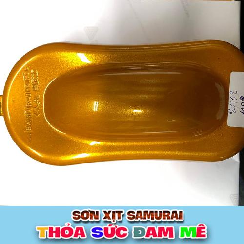 Sơn samurai màu vàng lấp lánh - Combo màu vàng ánh kim 1102 sơn samurai