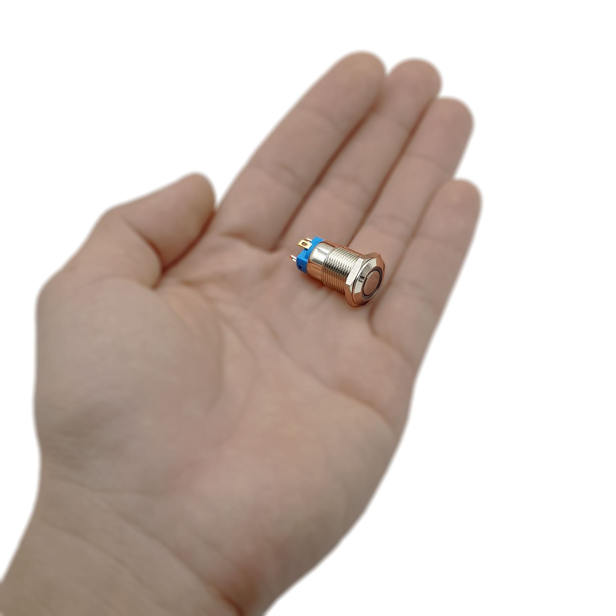 Nút nhấn kim loại 12mm Đỏ