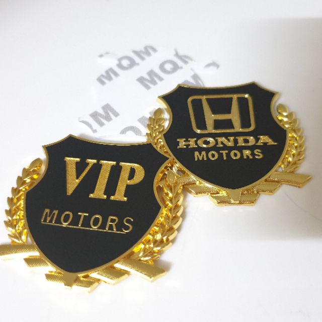 Logo trang trí ô tô, xe máy hình bông lúa Honda Yamaha