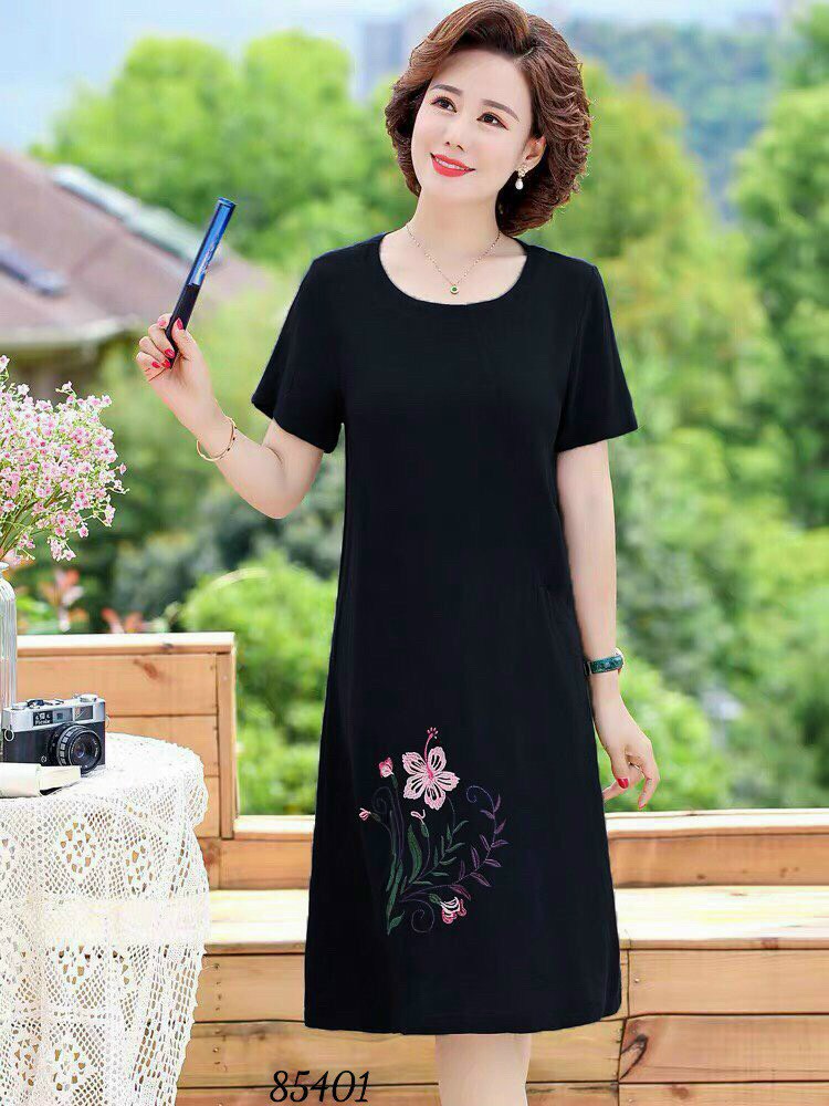 ĐẦM SUÔNG TRUNG NIÊN THIẾT KẾ ĐƠN GIẢN SANG TRỌNG,,CHẤT LIỆU CAO CẤP MỀM MỊN KIM LOAN FASHION