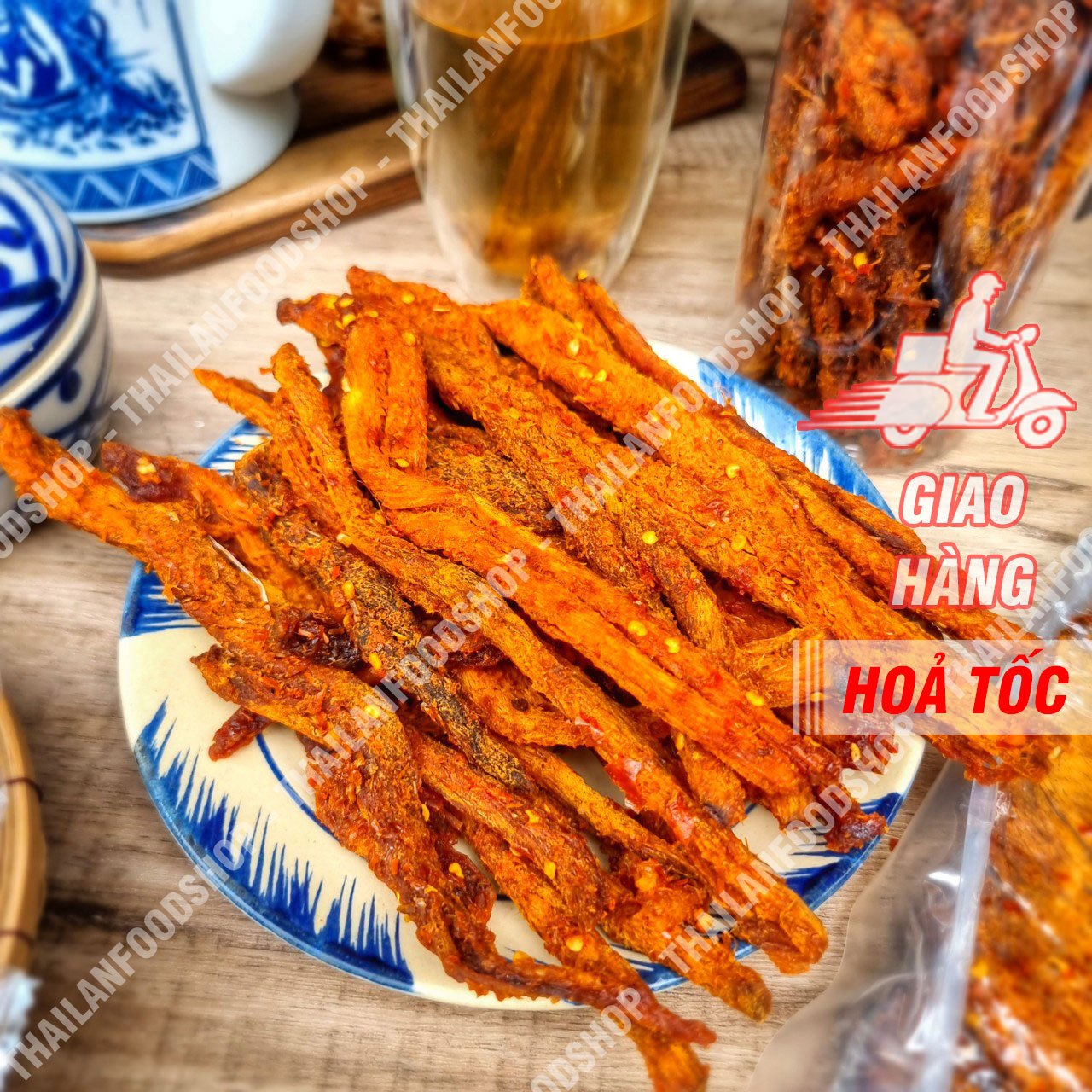 Khô Bò Que Vị Tứ Xuyên - Lon 300gr
