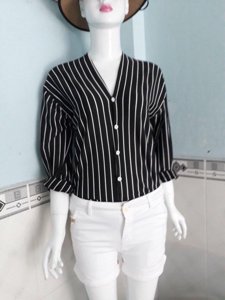 Áo sơ mi kiểu nữ tay dài