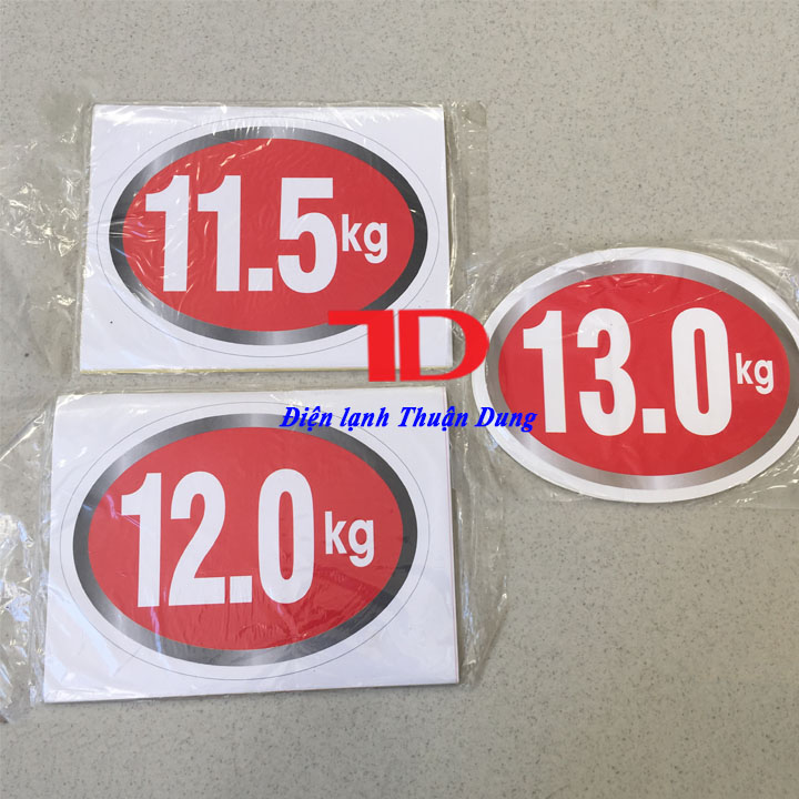 Combo 10 Tem dán trang trí Máy Giặt loại 7.5KG