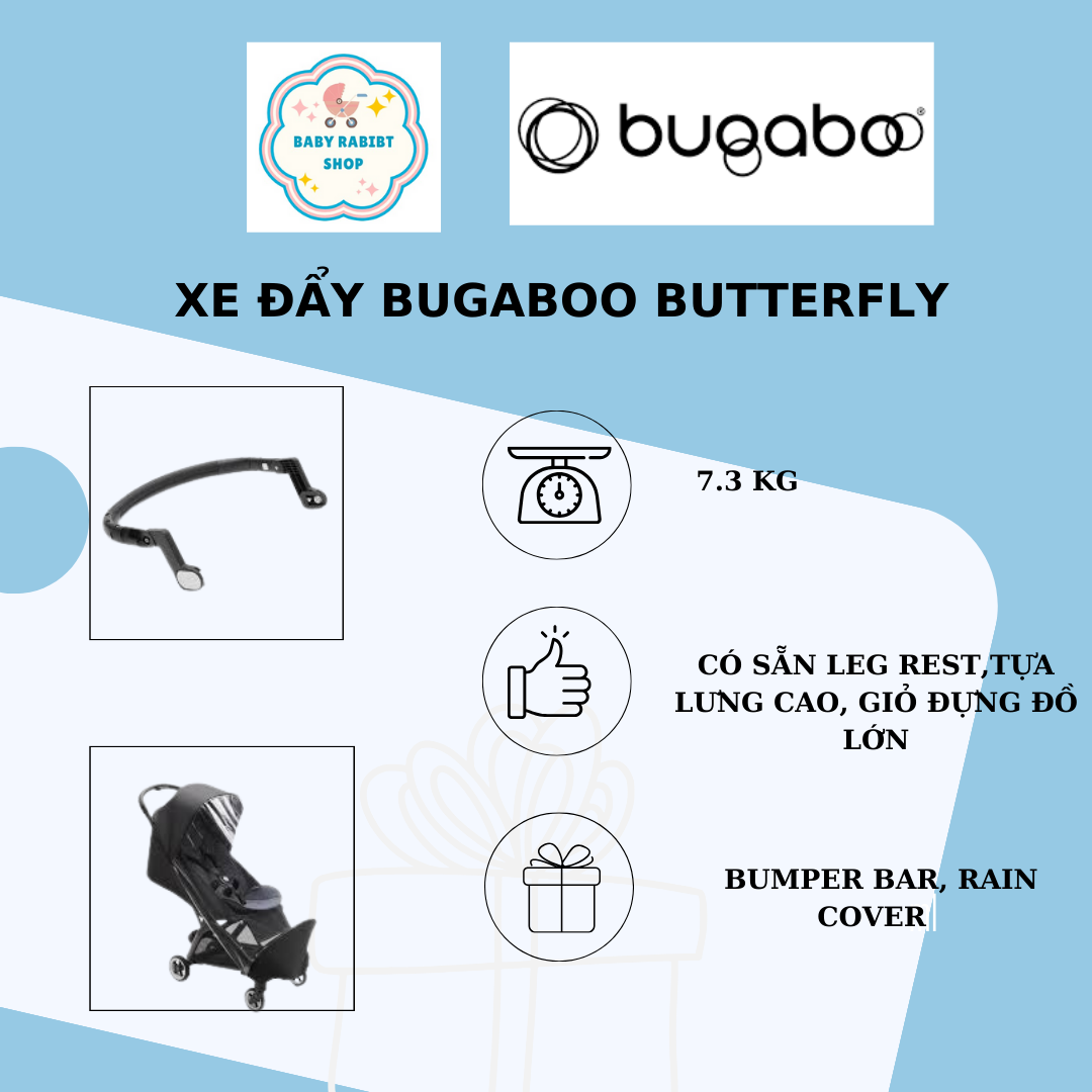 Xe đẩy du lịch gấp gọn Bugaboo Butterfly