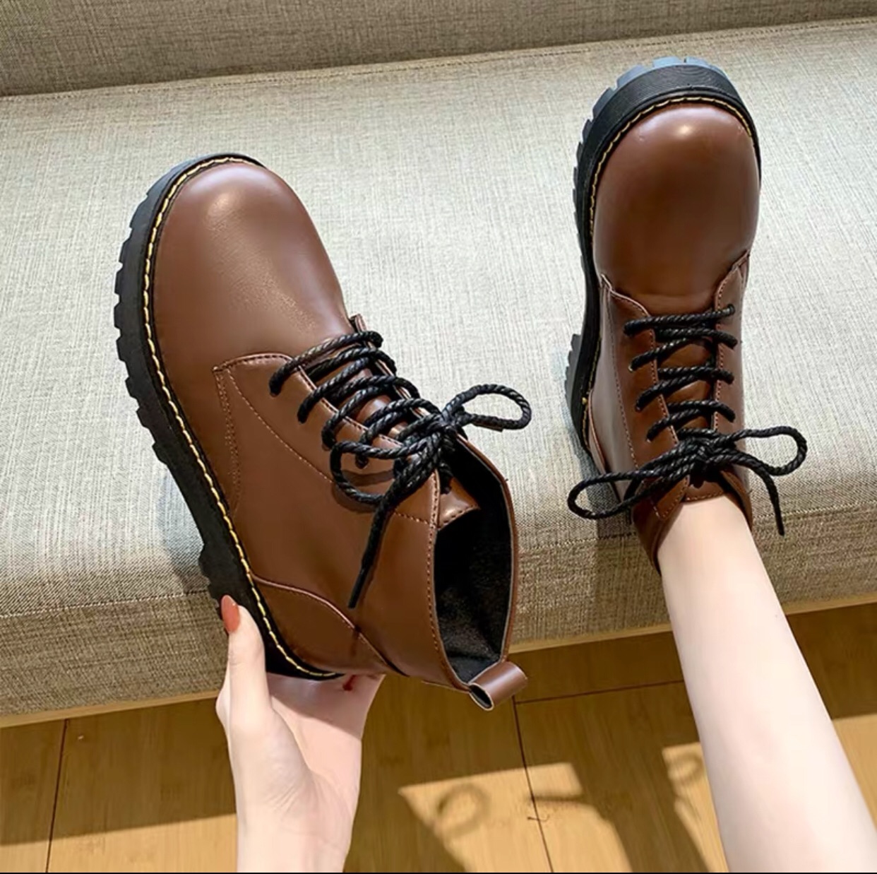 Giày ulzzang,Bốt nữ,Boots basic 4p hàng cao cấp bán chạy nhất hiện nay