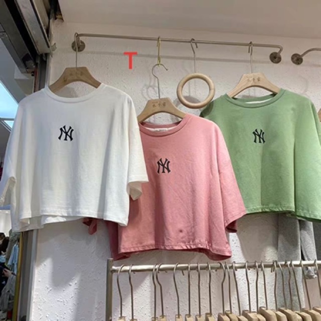 Áo croptop NY TT12 , áo thun nam nữ, áo kiểu nữ, áo nam, sét bộ mặc ở nhà, chất đẹp - THE THY