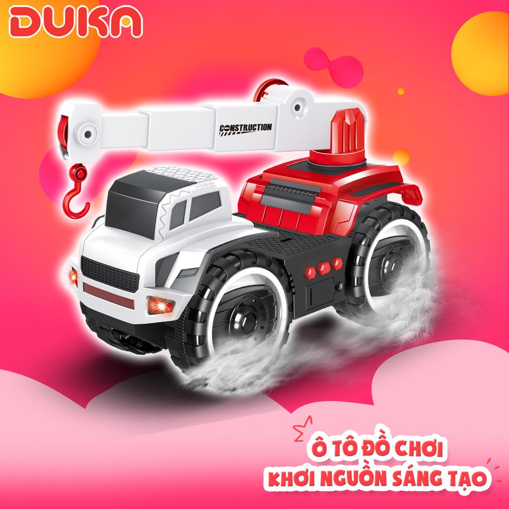 Đồ chơi xe công trình có nhạc, đèn - xe cần cẩu