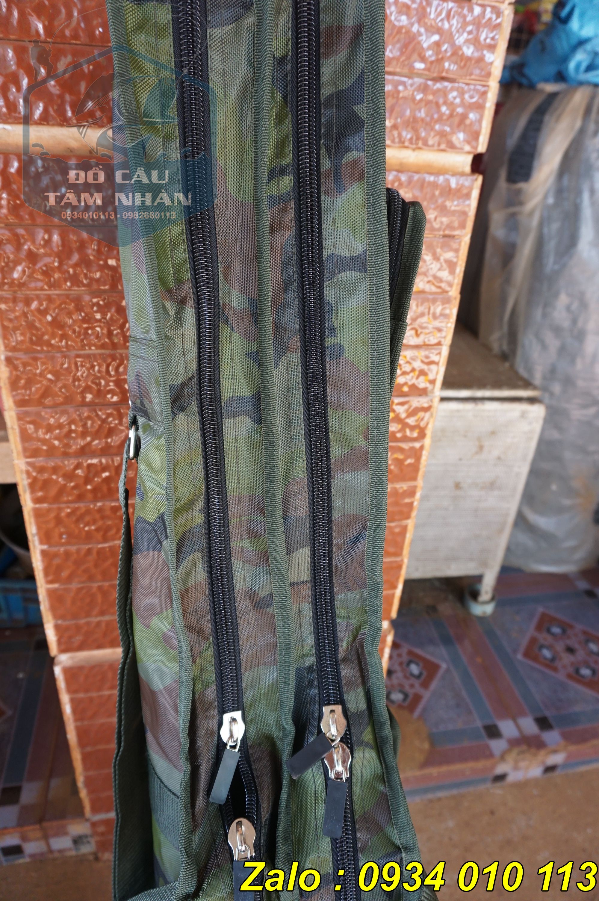 Bao đựng cần câu 2 ngăn màu camo Abu