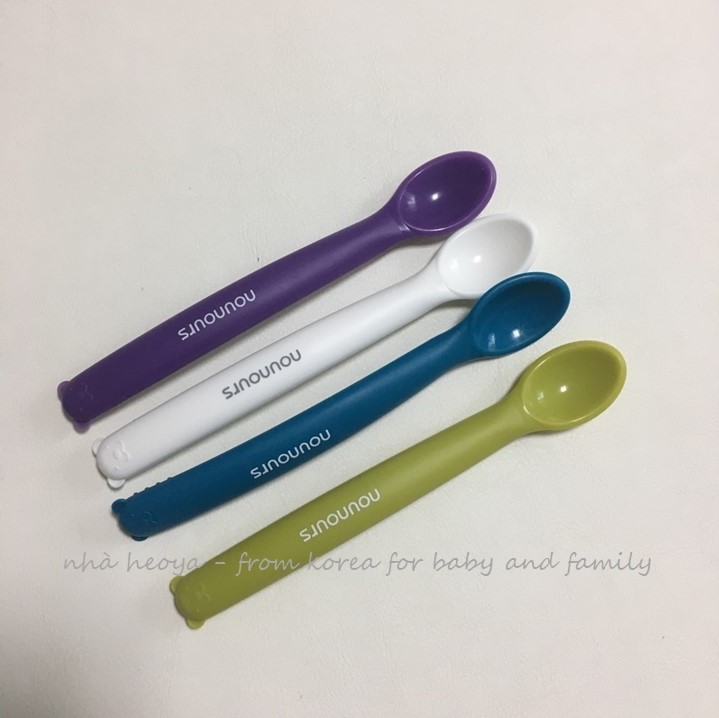 MUỖNG ĂN DẶM SILICON NOUNOURS HÀN QUỐC