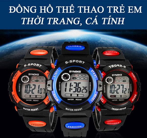 Đồng hồ trẻ em Synoke 99268 (Cam)