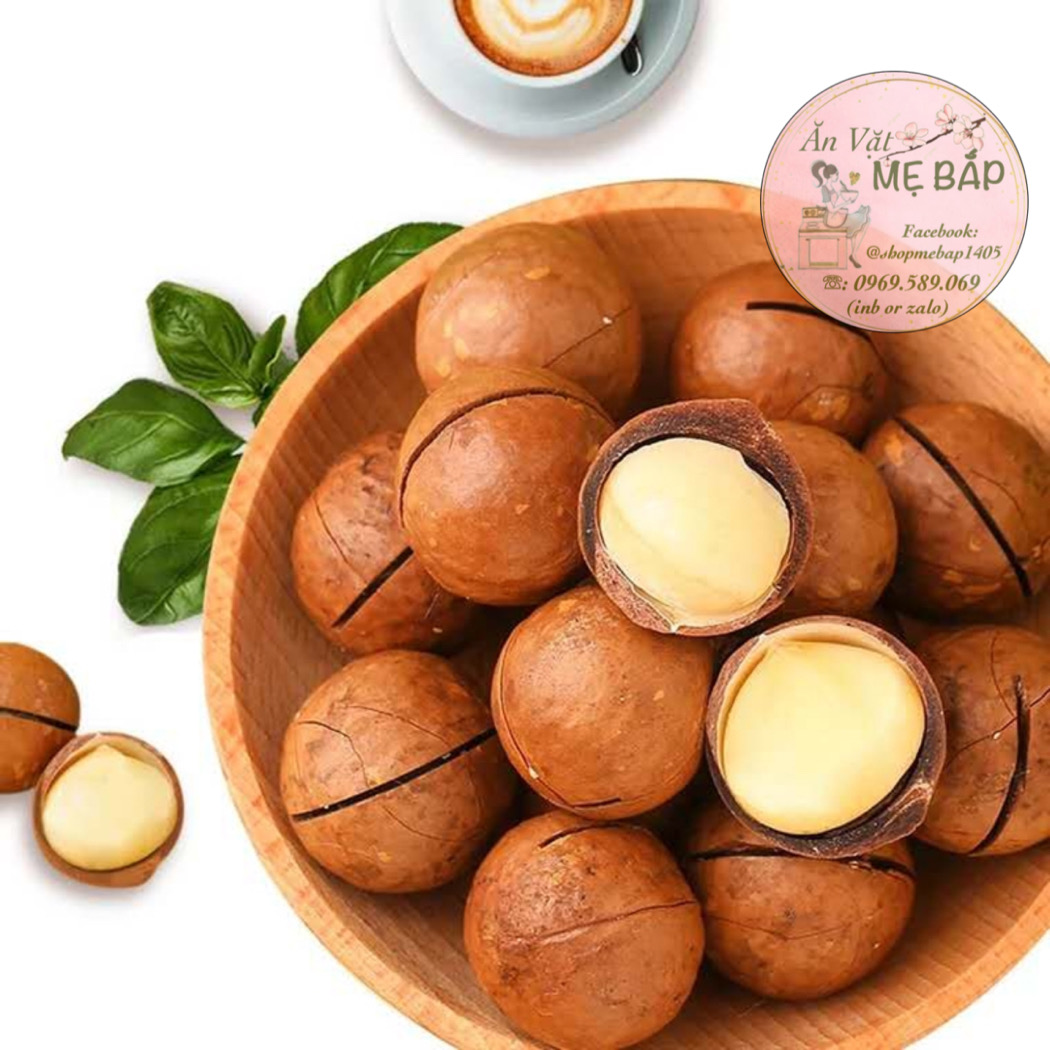 Hạt Macca Úc Nứt Vỏ 500gram - Hàng Nhập Khẩu Kèm Đồ Khui [Date 08/2022]