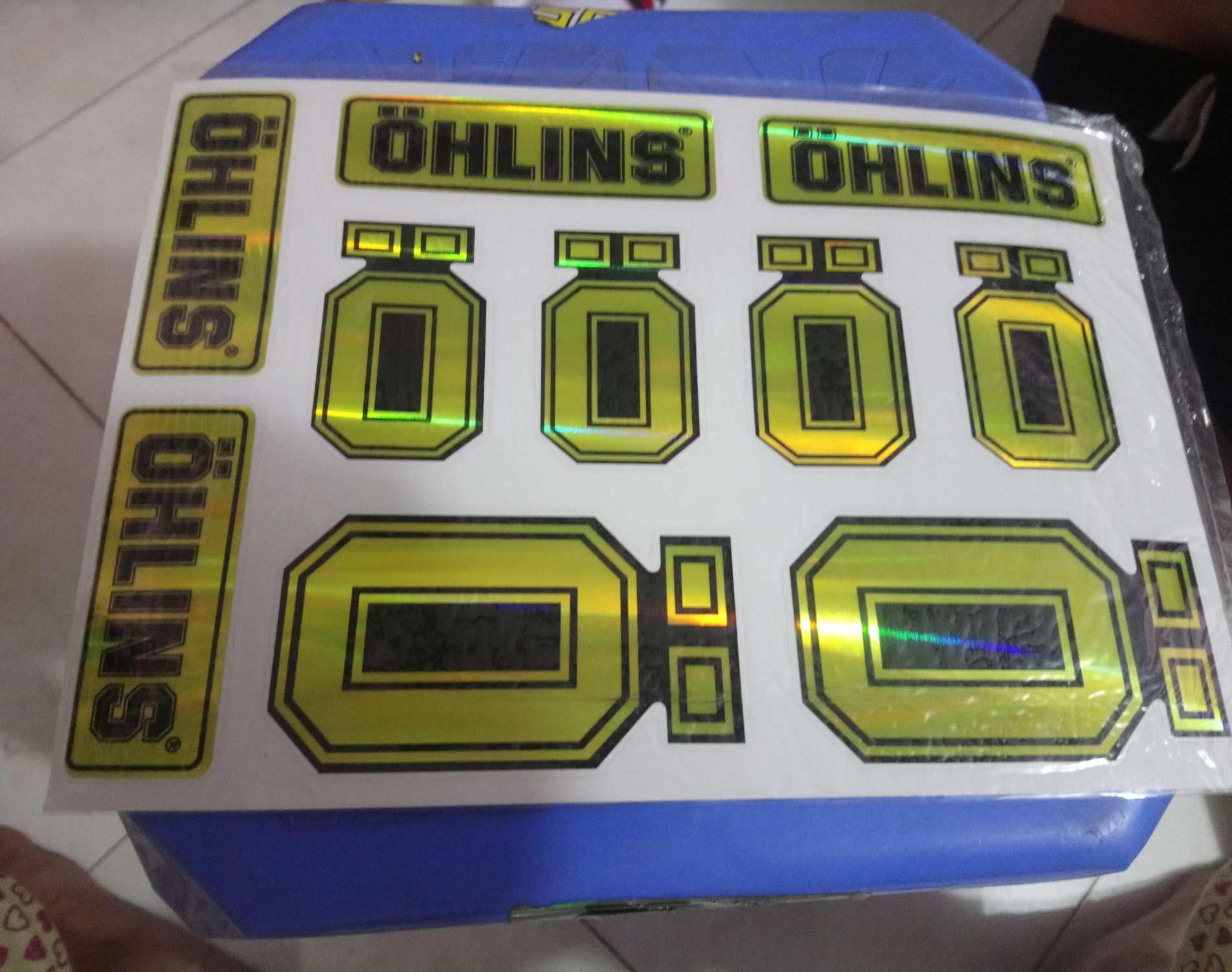 Tem tấm logo 7 màu in sẵn