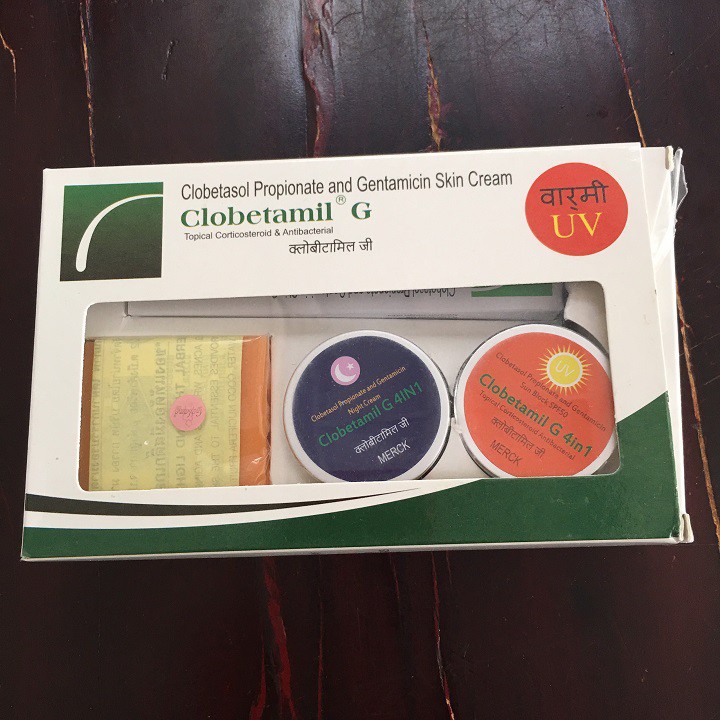 Hàng Chuẩn Bộ Kem Nám Tàn Nhang Mụn Cao Cấp Của Hãng Clobetamil G Pharma Merck