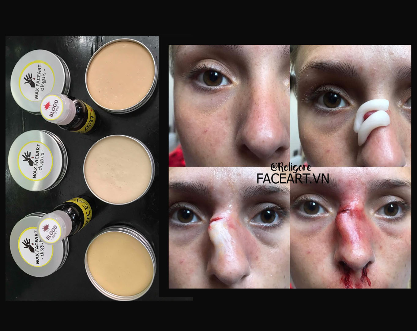 SÁP HOÁ TRaNG - SYN WAX- SÁp LÀM VẾT THƯƠNG- SÁP HOÁ TRANg HALLOWEEN- SÁP HÓA TRANG CHUYÊN NGHIỆP - SYN WAX- SCAR WAX ...SÁP ĐỘN MŨI , ĐỘN CẰM CHUYÊN NGHIỆP