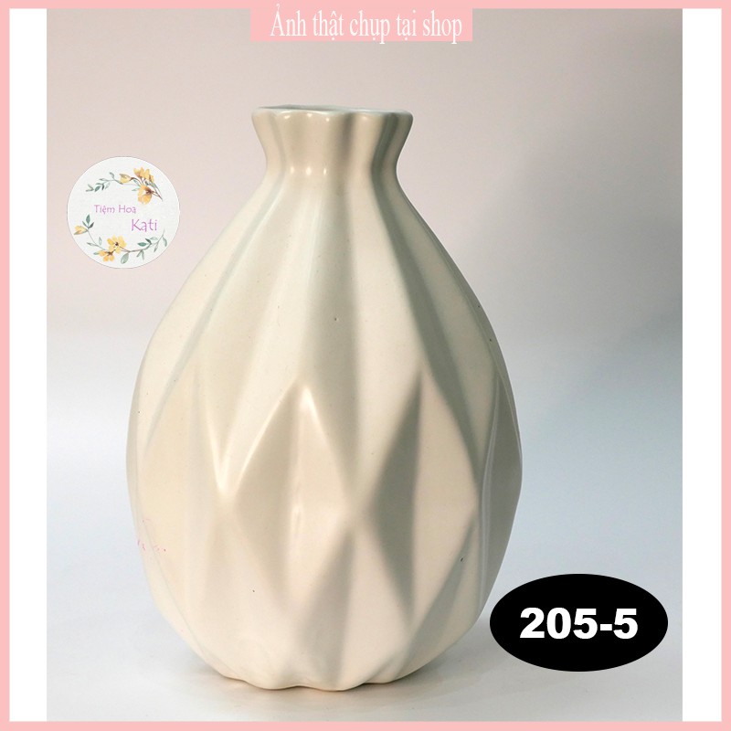 BÌNH GỐM - lọ hoa - gốm trang trí - decor - gốm sứ bát tràng- [205]