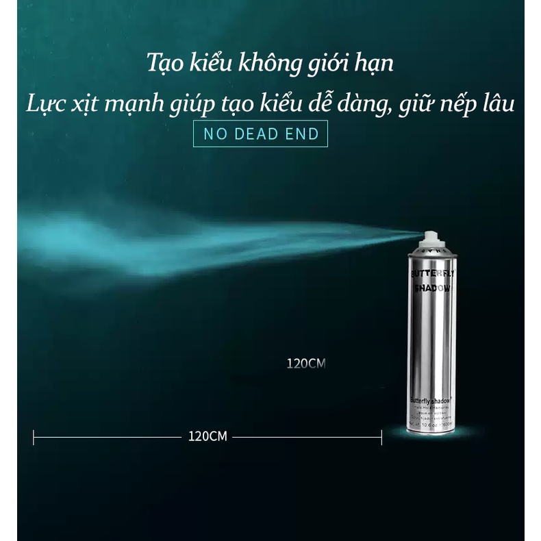 [Bán chạy] Keo xịt tóc Butterfly Shadow 600ml
