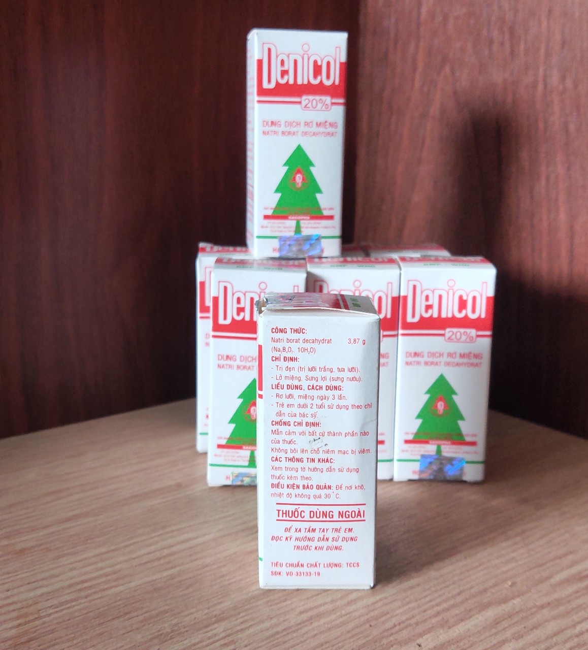 Dung dịch rơ miệng Denicol 20% Natriborat decahydrat