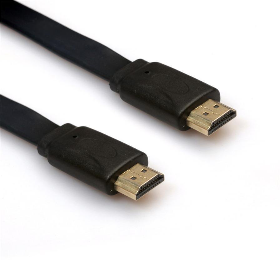 Dây cáp HDMI dẹp chuẩn 1080p 3D 4K 1.5m (đen)