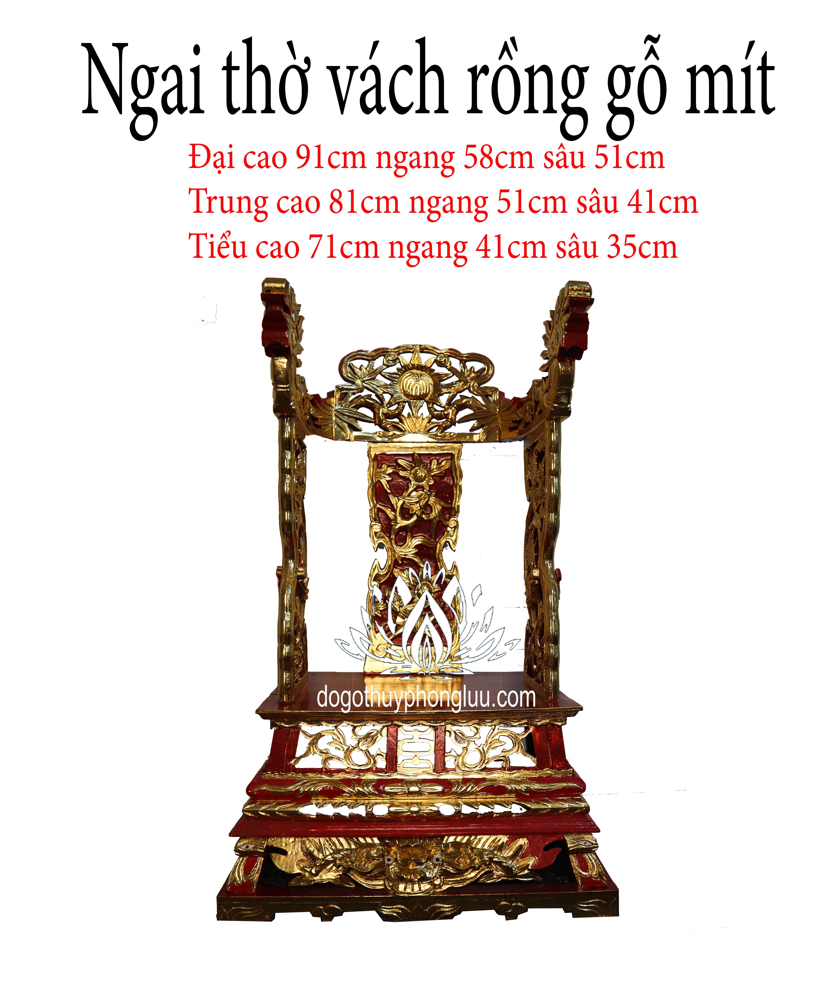 Ngai thờ gỗ mít Long ngai thờ Ỷ thờ gia tiên