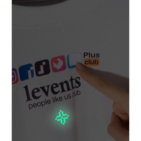 Áo thun LEVENTS Plusclub/ White