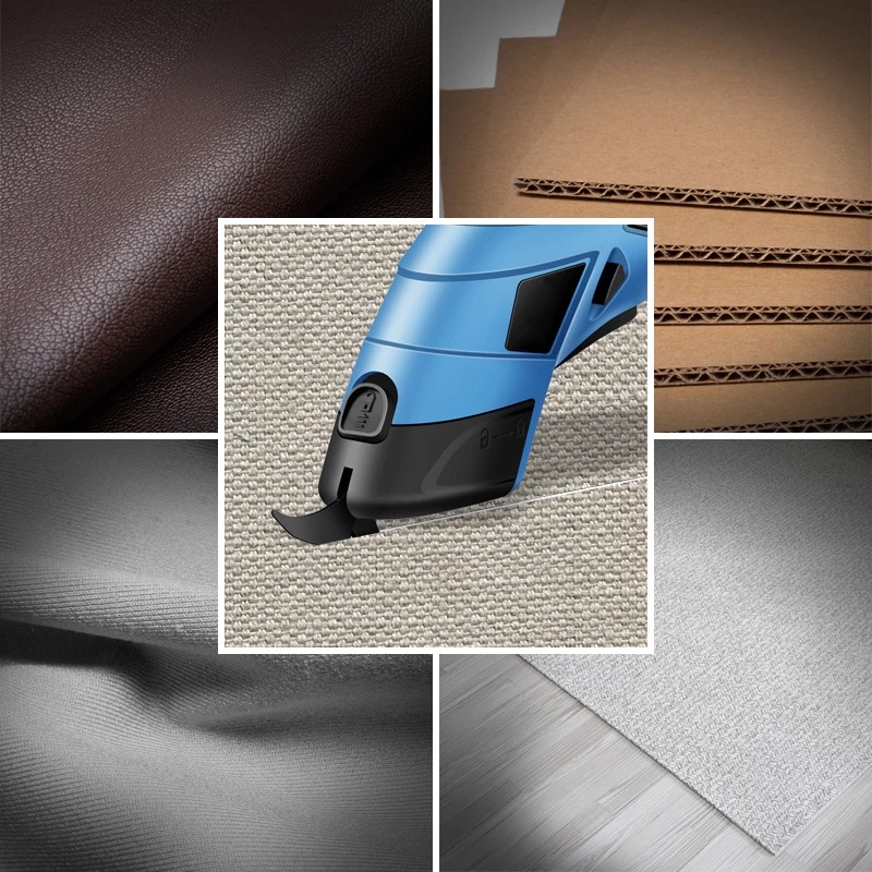 Kéo điện cắt vải cắt da dùng pin sạc