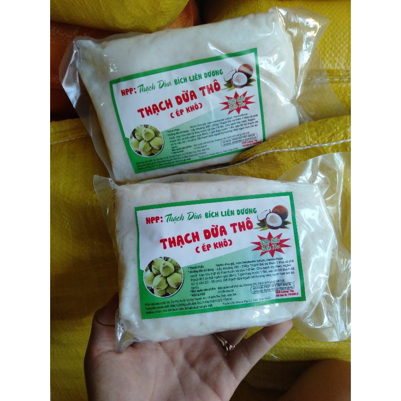 Thạch dừa thô size15ly loại 1 kg tặng kèm hương thơm