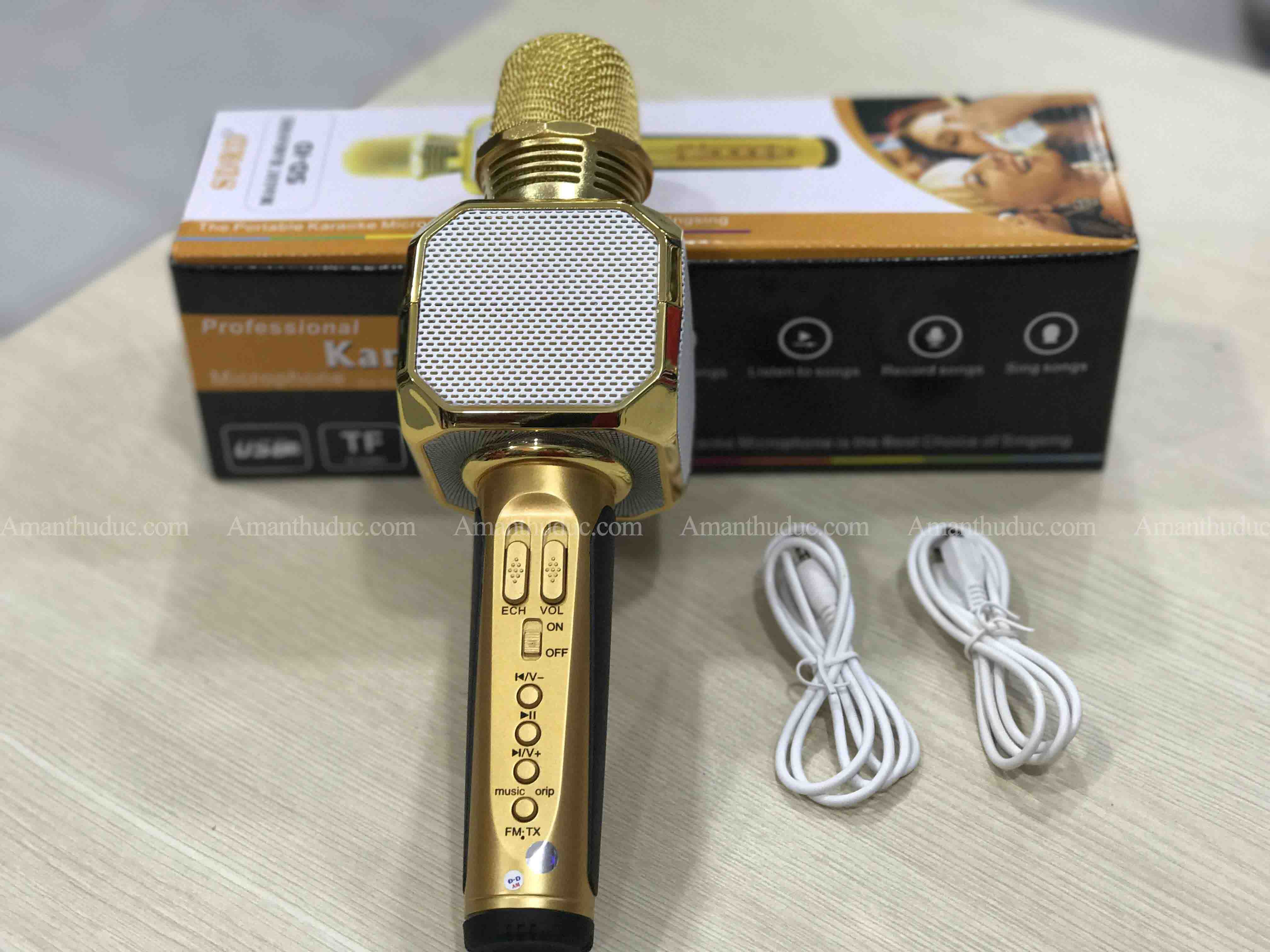 [XẢ HÀNG] MICRO KARAOKE BLUETOOTH SD10 loa hát karaoke cầm tay
