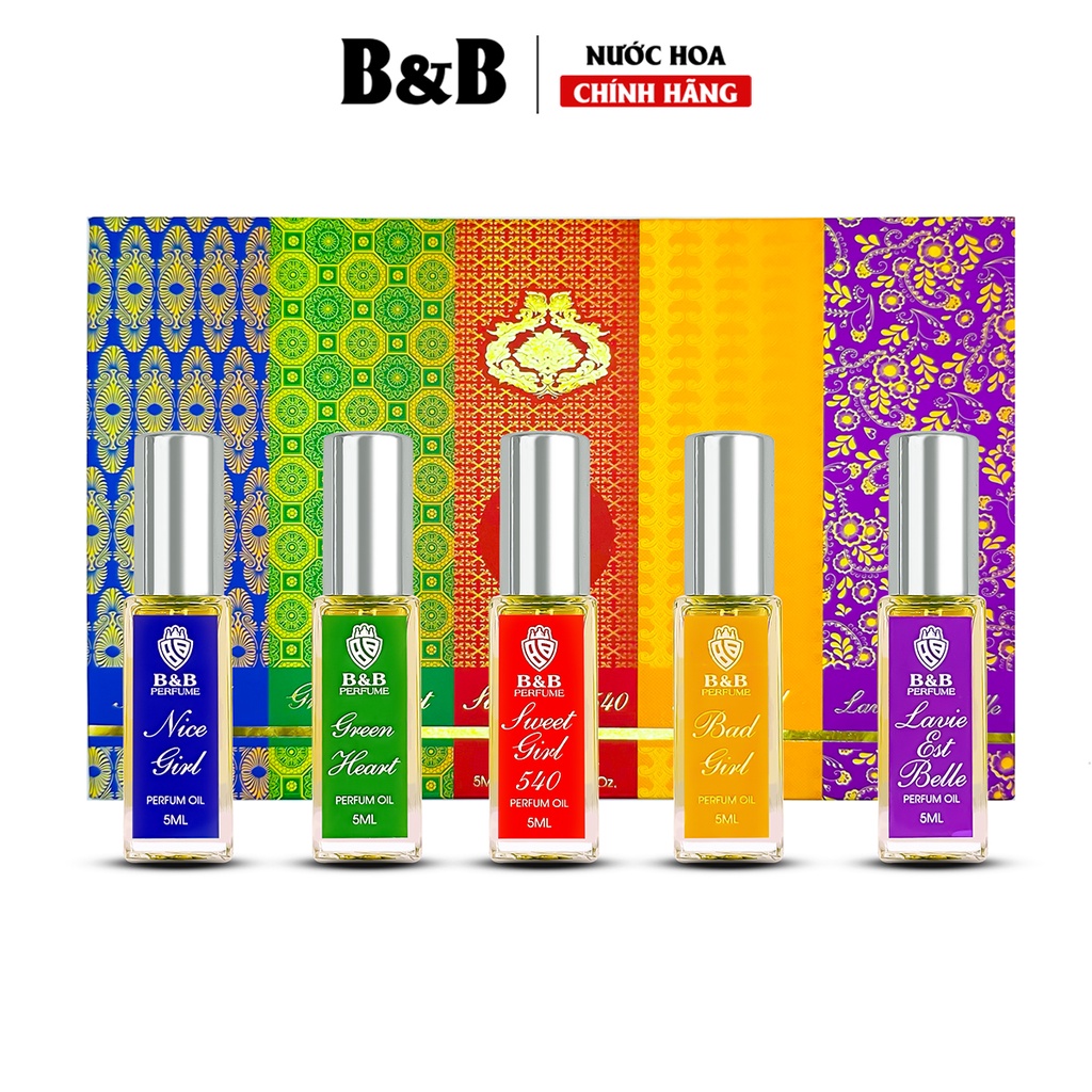 Combo 5 chai Tinh dầu nước hoa nữ test B&B lưu hương cực lâu phong cách