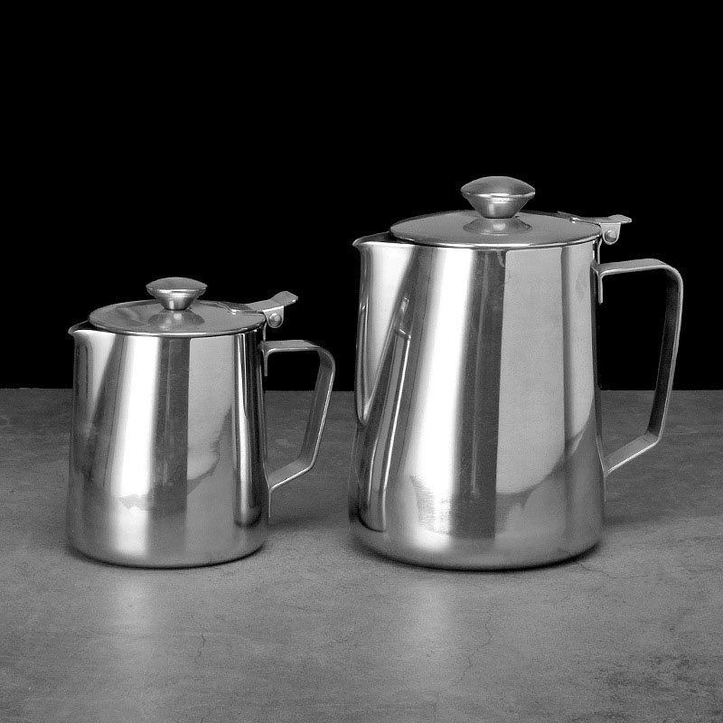Ca Đánh Sữa Có Nắp - Ca Inox Có Nắp Đủ Các Dung Tích
