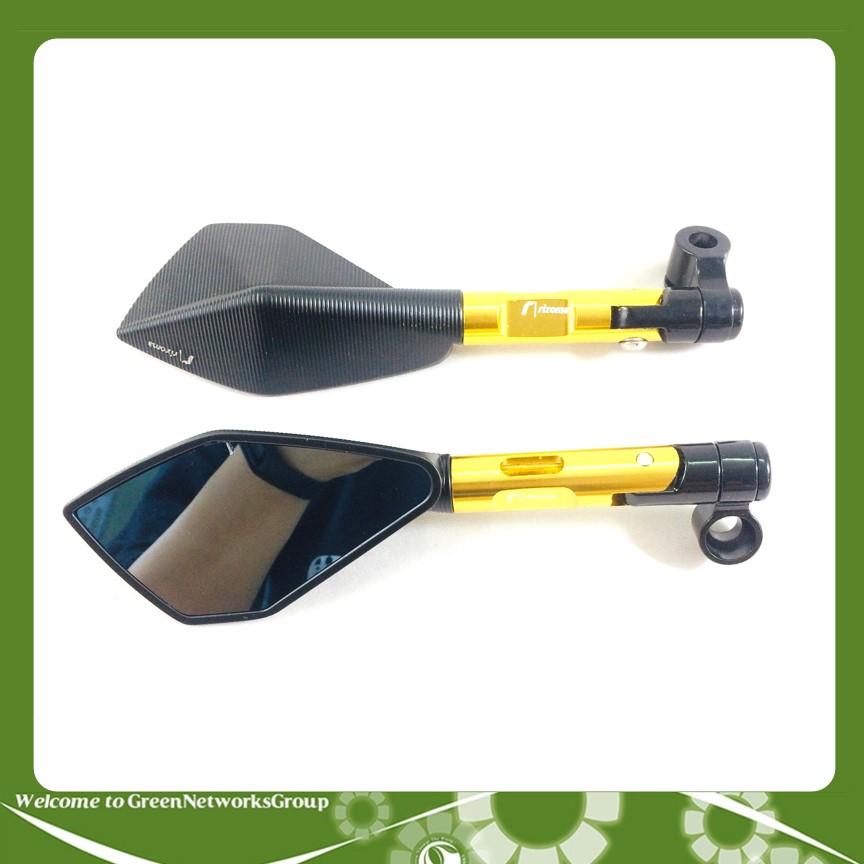 [HCM]Kính Chiếu Hậu Rizoma 5 cạnh ( Màu Vàng ) (1 Bộ) Greennetworks