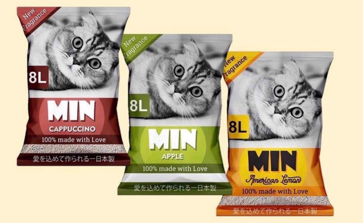 Cát vệ sinh cho mèo, Cát Min Túi 8L