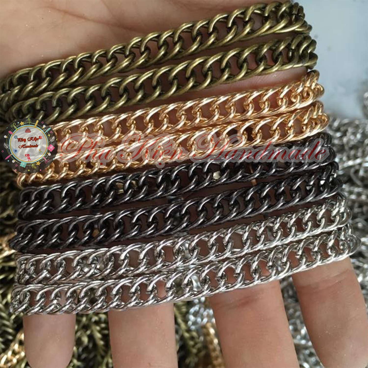 7mm Double Chain for Making Handbags (25K/Meter)