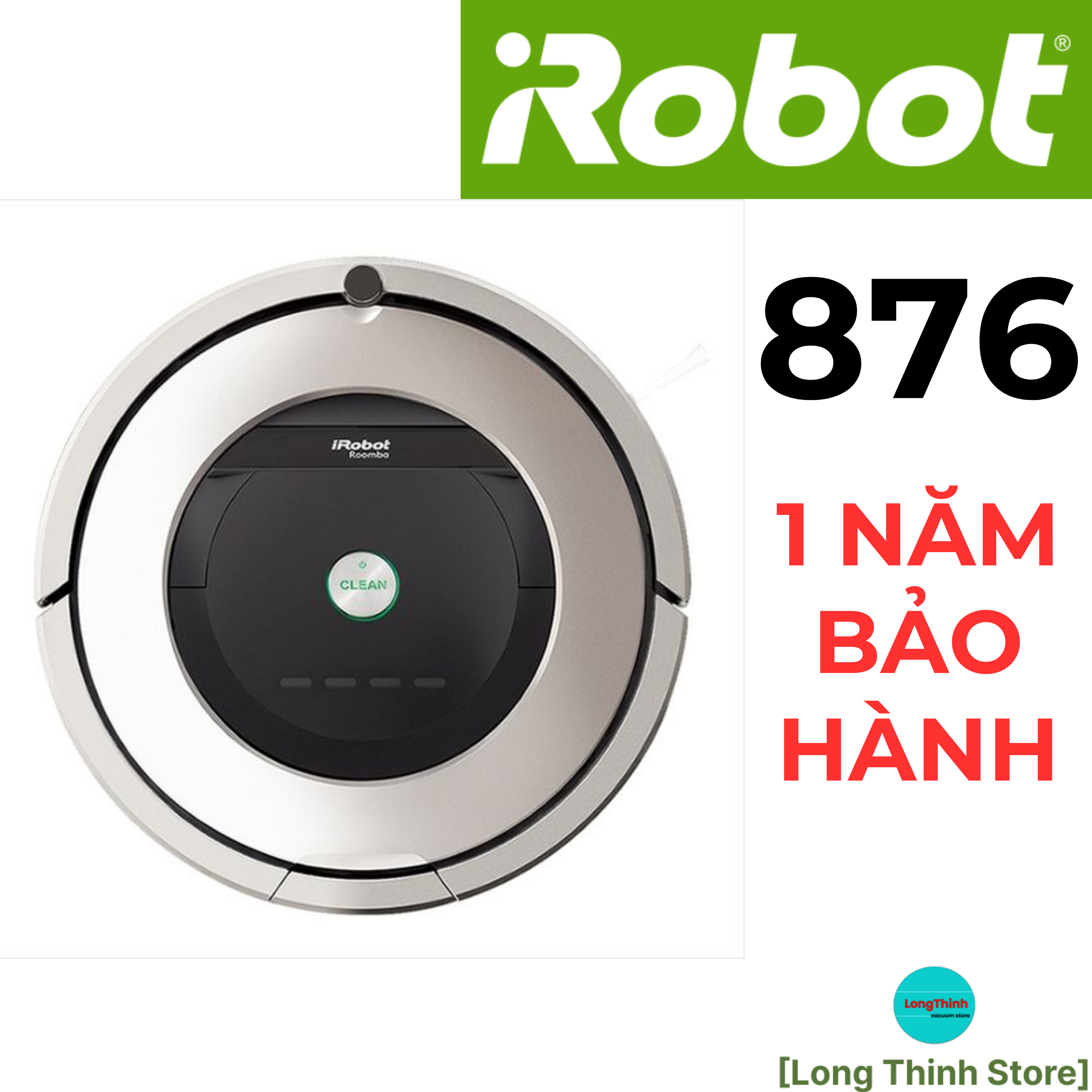 Nội Địa Nhật - Robot hút bụi iRobot Roomba 876 (hút bụi siêu mịn, lập lịch hoạt động, tự động đổ rác, cảnh báo đầy bụi)