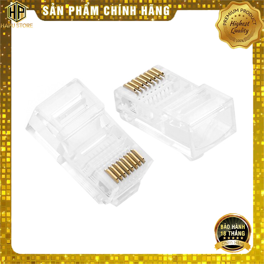 Hạt mạng rj45 cat5e 100c/túi ugreen 50246 chính hãng - hapustore