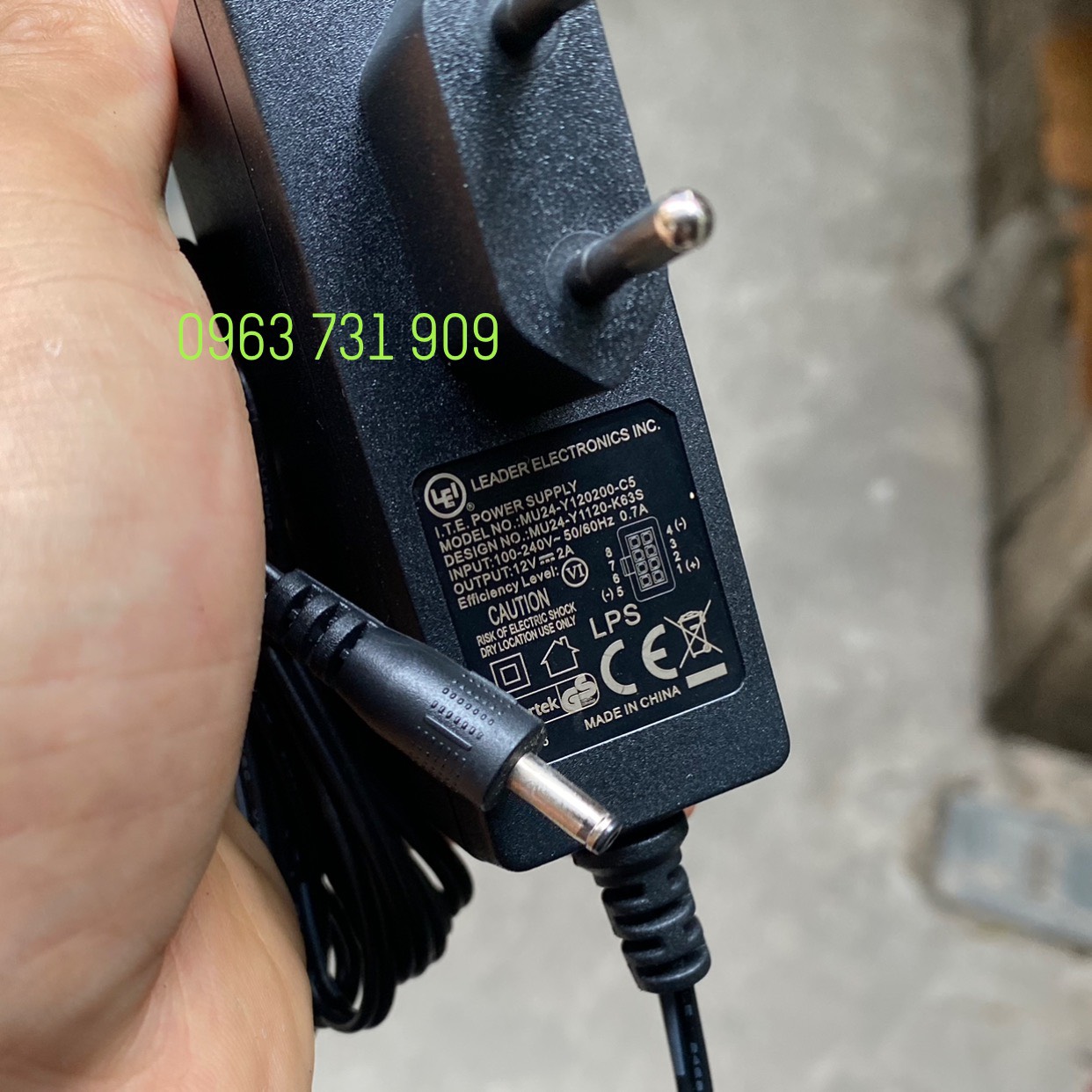 Sạc laptop Hansung 12v 2A