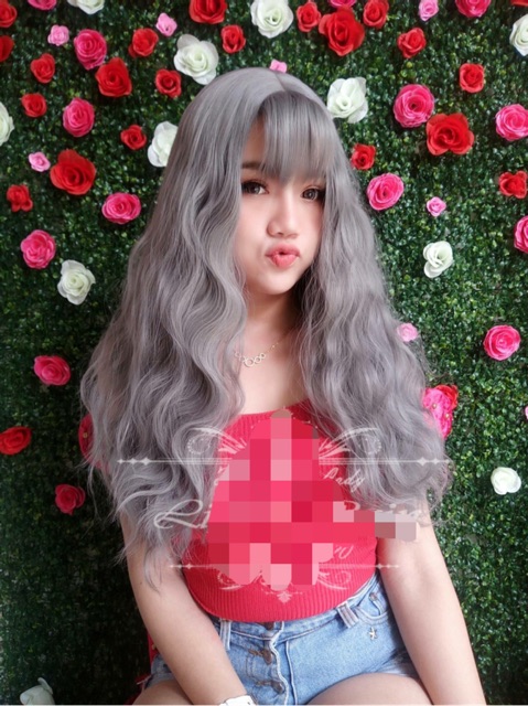 Tóc giả cả đầu xù dài❤️FREESHIP❤️ cả đầu xù dài cc31