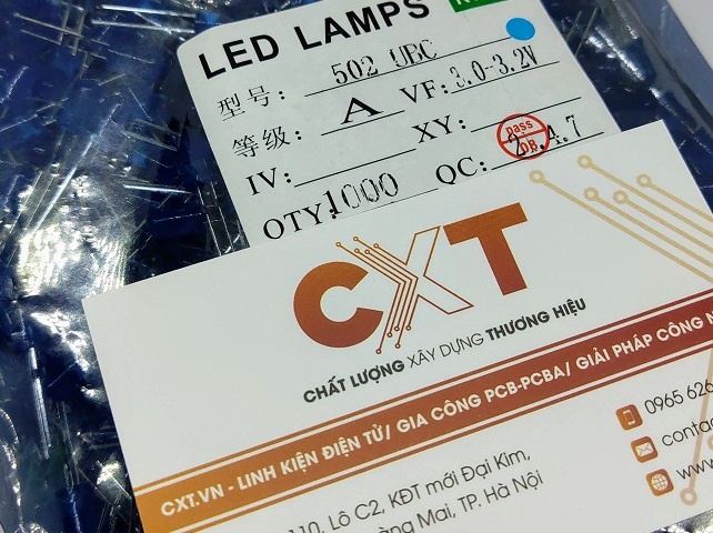 Led 5mm vàng (20c)