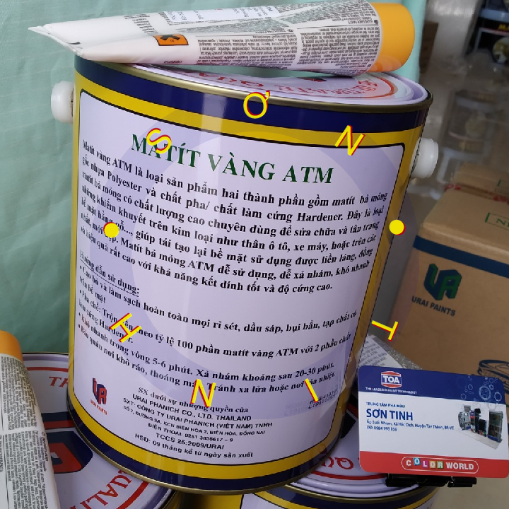 Matit Vàng ATM Poly Putty 3.5Kg