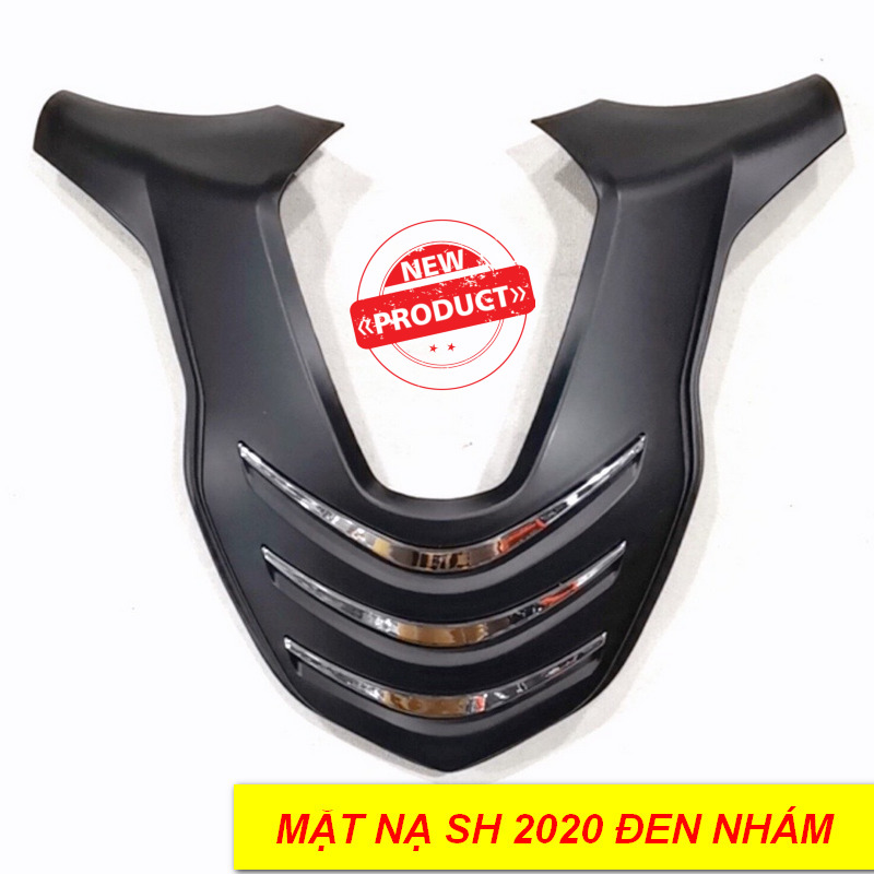 [HCM][sSALE SỐC] MẶT NẠ SH ĐỘ KIỂU SH 300I MẪU MỚI 2020 3 SỌC INOX SÁNG CHÓI - MÀU ĐEN NHÁM